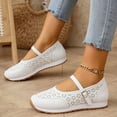 thumbnail image 6 of Mary Jane Sneakers, Women Shoes Slip On, Orthopedic Shoes for Women, Confort Mary Jane Flats Orthopedic Shoes Women's,Breathable Slip-On Light Weight Comfort Orthotic Casual Walking Shoes, White 9.5, 6 of 9