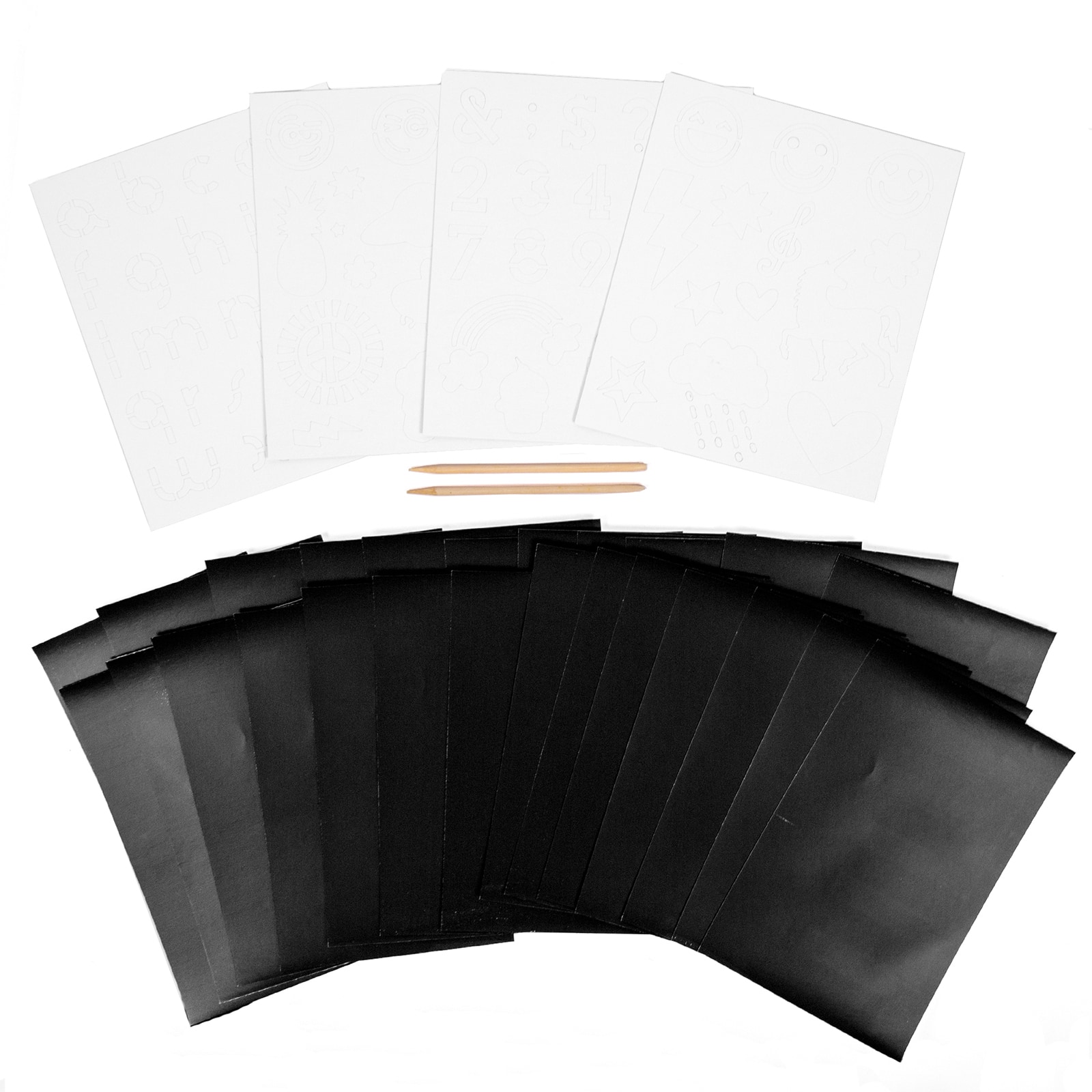 12 Pack Color Zone® Rainbow Scratch N' Color