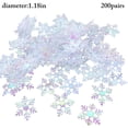 thumbnail image 1 of 200PCS Christmas Snowflake Confetti Decorative Glitter Confetti Table Confetti, 1 of 9