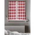 thumbnail image 5 of 4th of July Curtains 45 Inch Length,Sheer Curtains for Bedroom Living Room Window Independence Day Red White Plaid Blue Star Rod Pocket Drapes Kitchen Curtains Small Half Window 42"x45" 2 Panels, 5 of 6