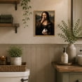 thumbnail image 2 of Drsoum Funny Bathroom Wall Art Mona Lisa Toilet Paper Decor 8x10, 2 of 7