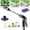 Water gun+connector+foam pot, variant on Waterblitz Pressure Washer, Water Blitz Power Washer, 2025 New Turbo Cleaning Machine for Garden Hose, with 360° Rotating for Three Spray Modes (Water Gun+Connector+15m Hose)