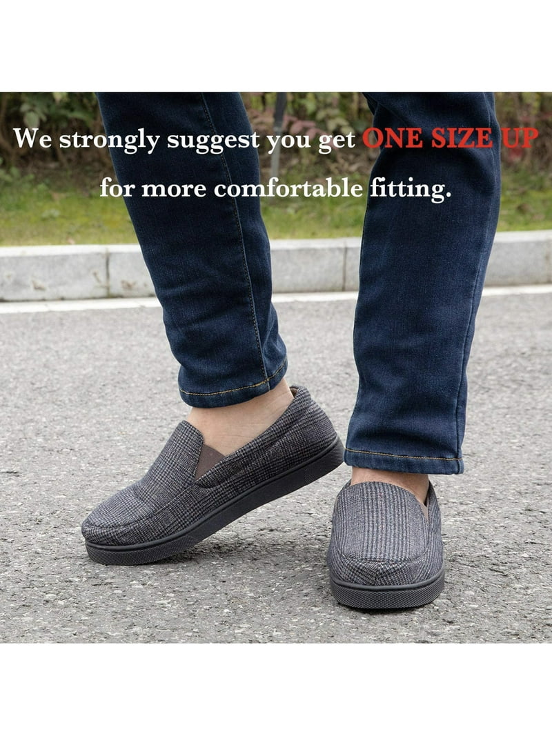 【THE MOZZ】Cozy Slippers Zizor Men's Moccasin Slipper Cozy Lightweight House Shoes