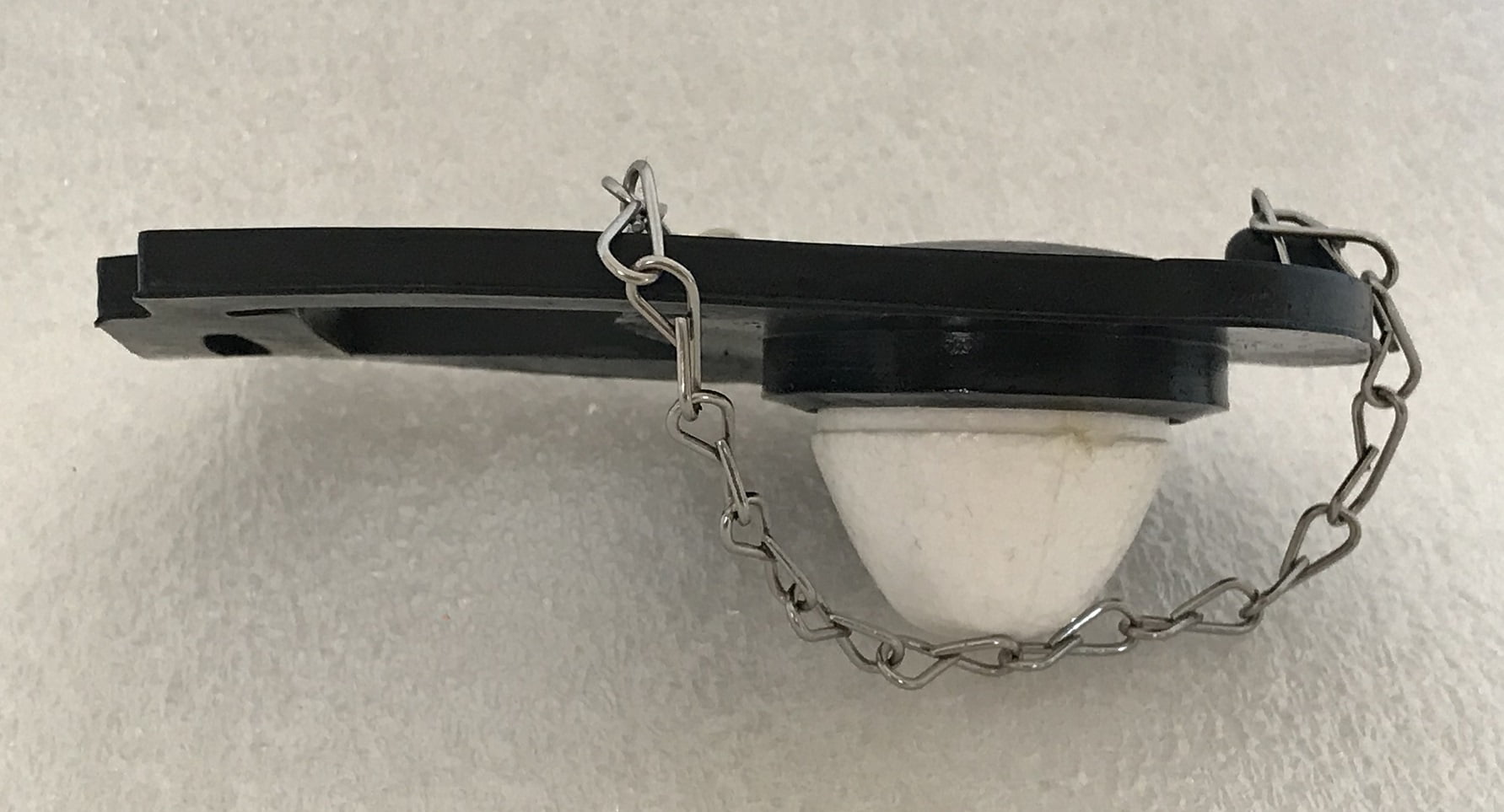 Crane Toilet Flapper Valve, Black Rubber Two inch Flapper by NuFlush