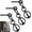 Black, variant on Stainless Steel Horse Tie Ring Set 3 Pack, Safety Tie Rings with Eye Bolts and Snaps, Training Equipment for Horses, Anti-Pull Horse Tack for Cross Ties Wash Racks Trailers