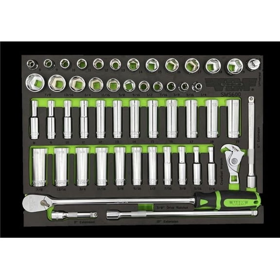 0.37 in. Drive Socket Set - 52 Piece