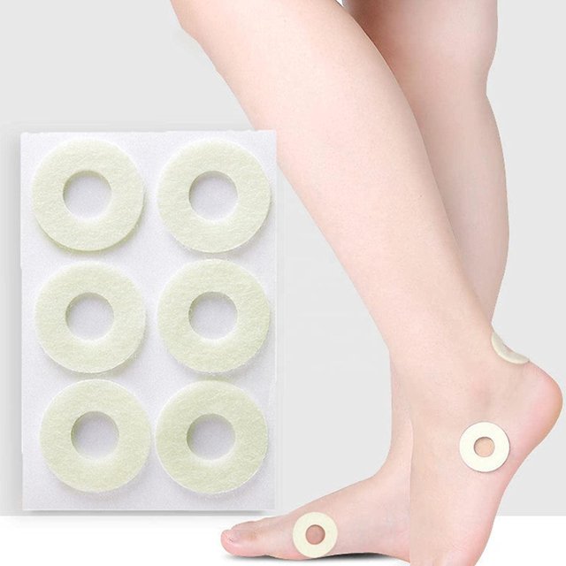Almohadillas biomecánicas, paquete de 42, almohadillas para pies ovaladas de fieltro adhesivo de 1/8", almohadillas metatarsianas para hombres y mujeres