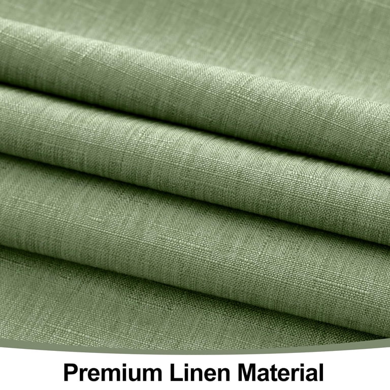 decorUhome Linen Tablecloth, Stain Resistant, 52x70, Sage photo 5