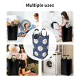 thumbnail image 5 of DouZhe 50L Rectangular Laundry Basket, Blue Floral Background Prints Waterproof Foldable Laundry Hamper with Aluminum Handles, 5 of 6