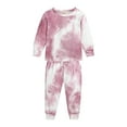 thumbnail image 2 of Gerichy Baby Pants Child Clothes Autumn Winter Girls Tie-dye Top Outfit Suit Clothing Set, 2 of 6