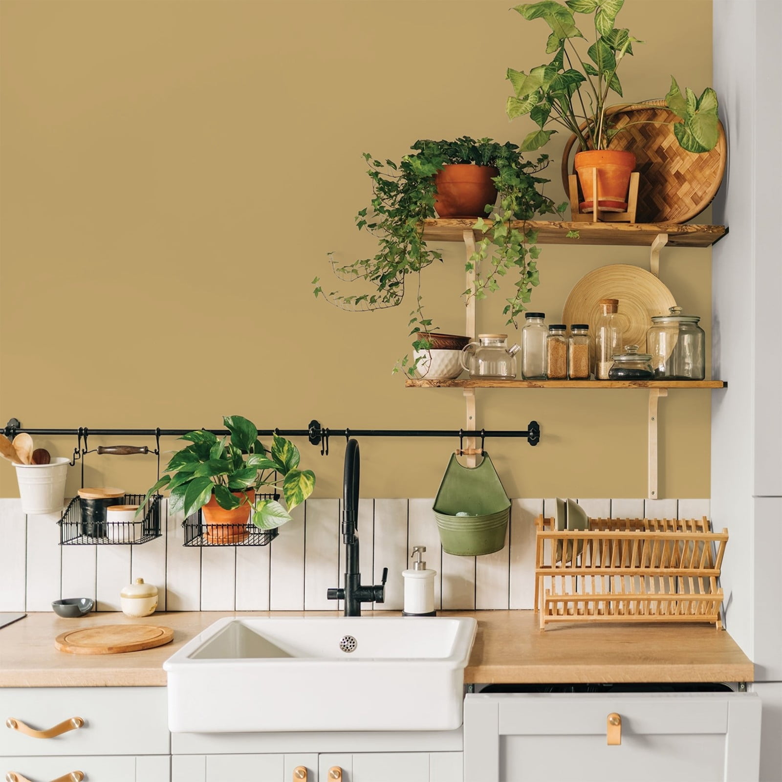 Glidden Glidden Kitchen Bath and Laundry Buffalo Hide / Beige, Eggshell Interior Paint with Primer, 1 Gallon