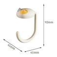 thumbnail image 6 of Lirehad 1/2Pcs Desk Hooks Handbag Hangers Funny Cat Design Strong Load-bearing Easy to Install Bag Holders Table Purse Hooks, 6 of 8