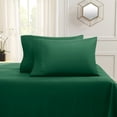 thumbnail image 3 of Empyrean Bedding 3 Piece Sheet Set - Premium 18” - 21” Extra Deep Pocket Fitted Sheet with 2 Pillowcases – California King, Hunter Green, 3 of 5