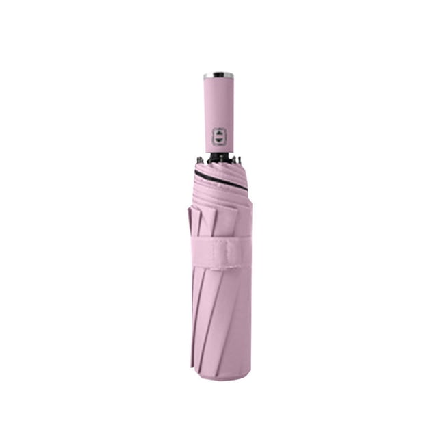 Btomtd Fully Automatic Rotatable Umbrella Foldable Glue Sunscreen Umbrella Automatic Opening And Closing Protection And Sun Protection, Pink