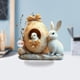 thumbnail image 1 of Figuras de conejo de resina para jardín, granja, regalos de conejo artificial, conejita, regalos con temática de granja., 1 of 8