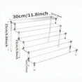 thumbnail image 3 of Acrylic Display Stand 2-Tier Clear Organizer Shelf Riser for Figures Perfume Jewelry Collectibles Makeup Nail Polish Countertop Storage Rack, 3 of 6