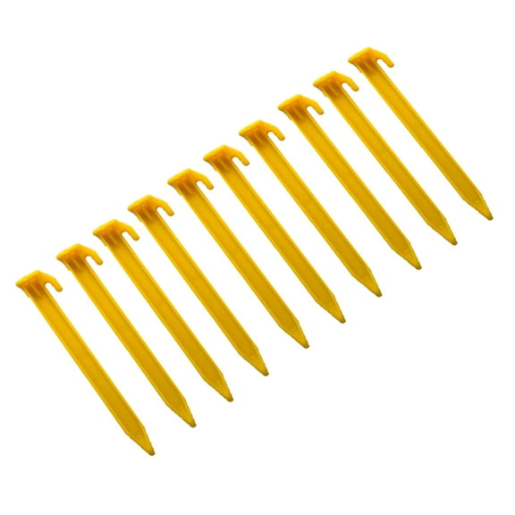 10Pcs Plastic Ground Peg Outdoor Tent Stake Heavy Dutys Tent Peg Ground Stake