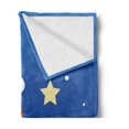 thumbnail image 2 of Zodiac Taurus Soft Flannel Fleece Blanket, Cartoon Bull Character on Blue Cloud in Sky with Stars Constellation and Sign, Cozy Plush for Indoor and Outdoor Use, 50" x 60", Multicolor, by Ambesonne, 2 of 5