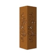 thumbnail image 2 of Rusty Metal Garden Column, 15.7 inches Garden Column Rust Steel Statue without Lid, Modern Garden Sculpture, Metal Patio Landscape Decor, Art Column for Lawn, Porch, Backyard Decoration, Style F, 2 of 9