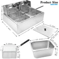 thumbnail image 5 of XYJBHB Electric Deep Fryer, 12L Commercial Deep Fryer with Troperature Control and Removable Frying Basket, Stainless Steel Easy to Clean for Commercial and Domestic Kitchens, 5 of 8