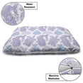 thumbnail image 3 of Whale Pet Bed, Sea Turtle Water Plant and Fish in Doodle Style with Paisley Motifs, Chew Resistant Pad for Dogs and Cats Cushion with Removable Cover, 24" x 39", Pale Pink Purple Blue, by Ambesonne, 3 of 4