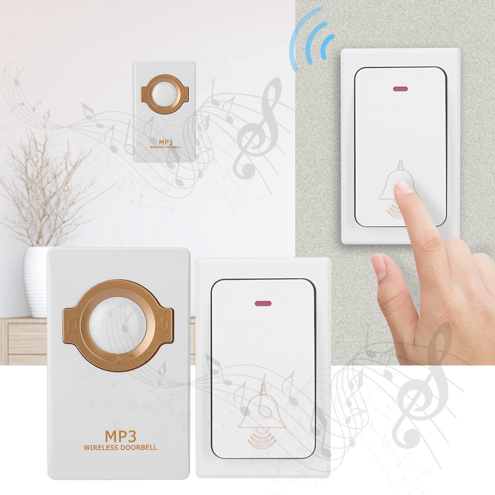 1 Transmitter+2 Plugin Receiver Details about   Smart Home Remote Self-Power Wireless Doorbell
