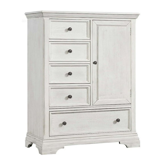 Westwood Design Olivia Wood Chifferobe, Brushed White
