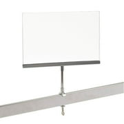 Universal Retail Rack Acrylic Frame Clamp On 7" x 11" Sign Holder Card Display, 11" H, 5 Pack
