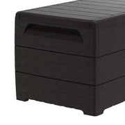 Duramax CedarGrain Durabox 110 Gal Outdoor Deck & Garden Storage Box, Brown