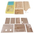 thumbnail image 1 of casa de modelos de construcción,Modelo de construcción de mesa de arena con diseño de madera 1/35,1/35 Casa Dioramas Modelo Paisaje Edificio,escala diorama modelo casa edificio guerra, 1 of 8