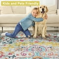 thumbnail image 2 of Mandala - Machine Washable Runner Rugs 2 x 8 - Stain Resistant Colorful Runner Rug Clearance - Durable Polyester Material Modern Home Rugs - for Bedroom, Dining Room, Living Room, Hallway, & Kitchen, 2 of 4