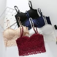 thumbnail image 5 of Soft Simple Sexy Breathable Wirefree Lace Bralette ，Average code, 5 of 5