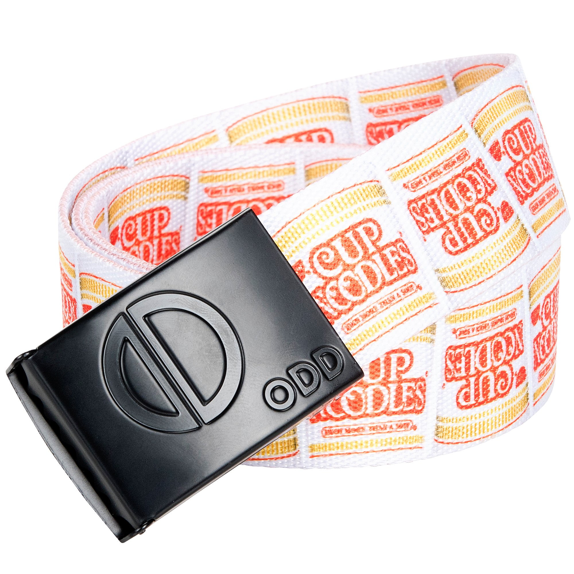 ODD BELTS Odd Sox, Novelty Nylon Web Belt, Cup Noodles, Graphic