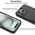 thumbnail image 5 of For Apple iphone 15 Pro Phone Case, Ebizware Heavy Duty Shockproof Case [Military Grade Drop Tested] Dual Layer Full Body Protective Cover for iphone 15 Pro -Black, 5 of 8
