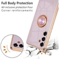 thumbnail image 2 of Electroplated Magnetic Ring Holder Case for Samsung Galaxy A54 5G, 360 Degree with Rotation Metal Anti-Drop Finger Ring Holder Magnet Car Holder Soft Slim Silicone Shockproof Cover - Purple, 2 of 16
