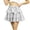 Multiple Bright Colors, variant on BFHHYA Metallic Skirt for Girls 3 Layer Ruffle Tiered Mini Skirt Elastic High Waist A Line Flare Skirt Sparkly Party Performance Clothes for Kids