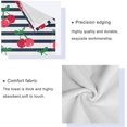 thumbnail image 3 of Coolnut Cherry Stripes Bath Towels Soft Absorbent Bath Towels Bath Towel Set of 3 for Home Hotel Bathroom Decor, 3 of 6