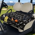 thumbnail image 3 of Whosucclay Stars Golf Cart Seat Cover, Sweat Absorbent with 4 Storage Pockets for Yamaha 2-Person Golf Cart, 3 of 9
