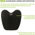 thumbnail image 3 of Champion Sports Umpire Exterior Body Chest Protector Pad With Y-Strap - Adjustable Comfort Fit Exterior Chest Protector, Black, 3 of 6