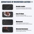 thumbnail image 3 of Unique Bargains 3Pcs/Set Auto Car Microfiber Leather Armrest Protector Cover for Honda Civic 10th Gen 2016-2020 Black with White Line, 3 of 7