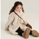 thumbnail image 4 of 5 6 8 10 12 años Chaqueta de felpa de invierno para niñas Color sólido Abrigo de piel de princesa de moda abrigado Regalos de Navidad Ropa para niños, 4 of 5