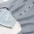 thumbnail image 4 of HCYSFG Womens Hooded Cardigan Button Down Long Sleeve Drawstring Rib Knit Sweater Relaxed Fit Casual Fall Outdoor Lightweight Layering Jacket, 4 of 5