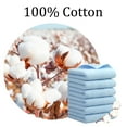 thumbnail image 5 of Unique Bargains 6-Pack Cotton Plush Hand Towel Washcloth Light Blue 29" x 13", 5 of 8