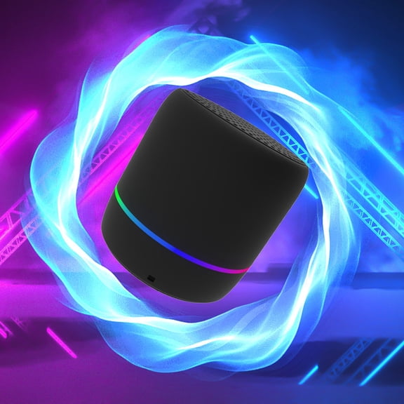 Bgliely Colorful Light Effect Outdoor Macaron Bluetooth Speaker with Watertight IPX3, Classic Fashion for Outdoor Sports and Parties