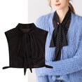 thumbnail image 3 of Cuello falso desmontable Sunnimix con lazo de gasa Negro, 3 of 8