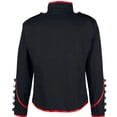 thumbnail image 4 of XIAOCHA Men's Stand Collar Stud Decor Military Jacket Zip Front Long Sleeve Slim Fit Jackets Stage Rock Casual Pullover Outerwear, 4 of 4