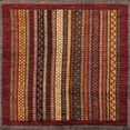 thumbnail image 1 of Ahgly Company Machine Washable Indoor Square Abstract Dark Red Area Rugs, 7' Square, 1 of 7