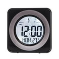 thumbnail image 2 of Reloj, Reloj despertador de escritorio, Reloj pequeño, Reloj electrónico moderno cuadrado portátil, Reloj despertador digital para decoración, 2 of 8