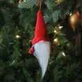 thumbnail image 3 of Northlight 6” Santa Gnome with Hat Ornament Christmas Ornament- Gray/Red, 3 of 4