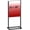 Black Coated Metal, variant on 22" x 28" Sign Holder Floor Stand, Double-side Poster Banner Stand for Board &  Display, Heavy-duty Pedestal Sign Standing for Business, Office, Trade Show, Mall Advertising, Wedding, White